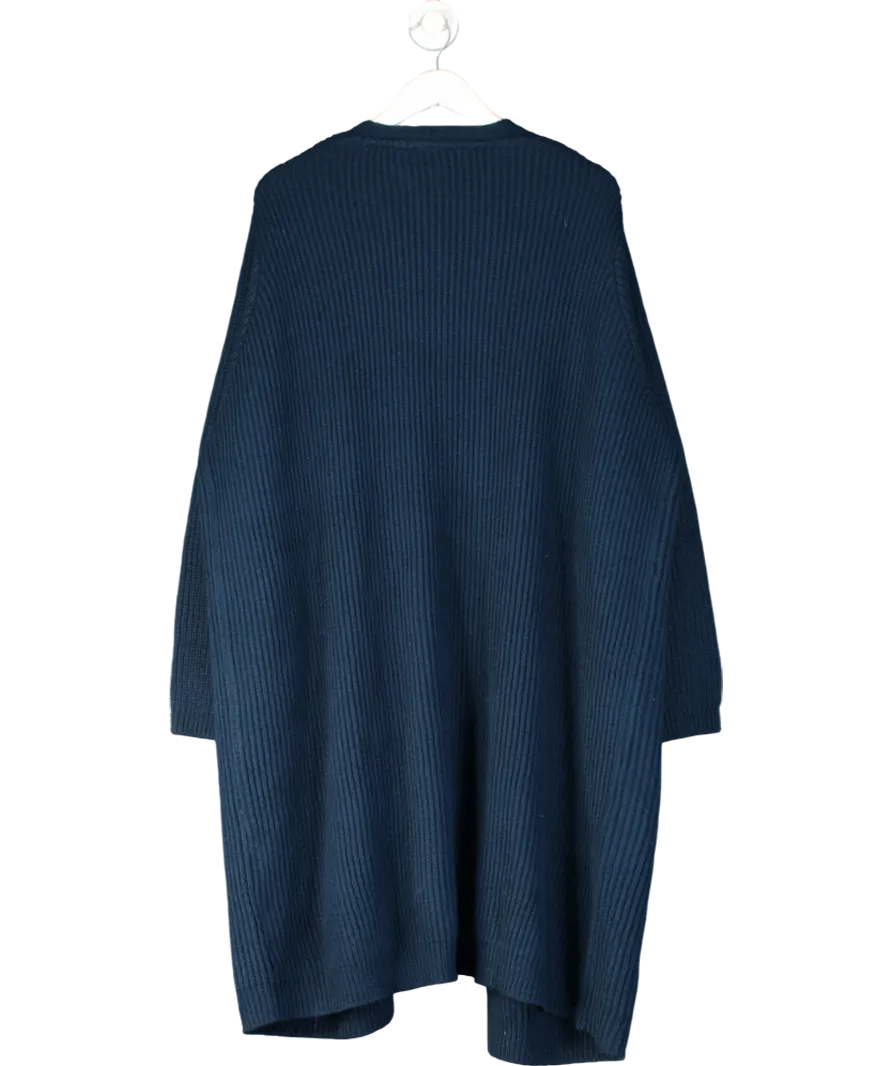 Capsule Blue Plus Size Longline Cardigan UK 28