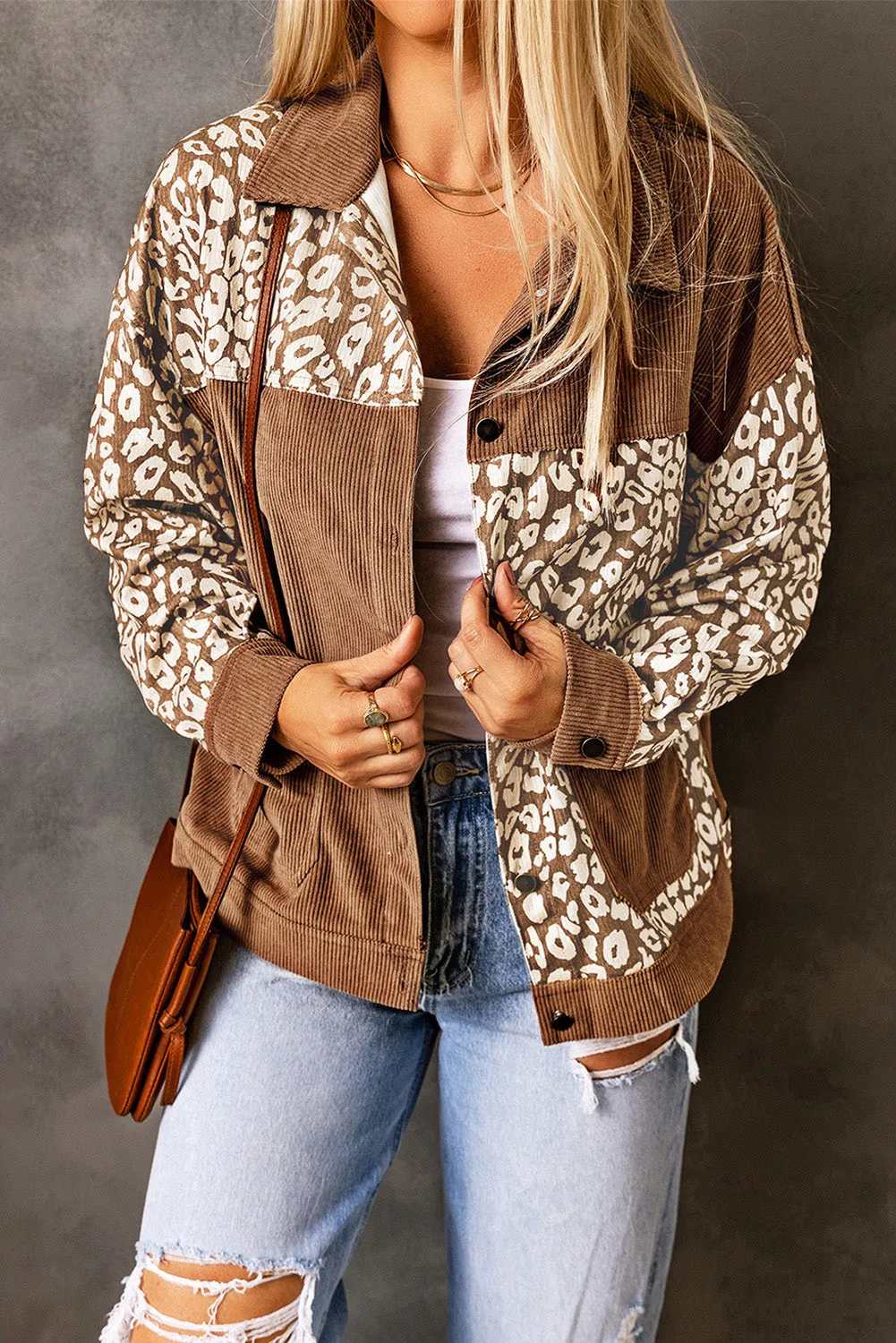 Corduroy Long Sleeve Jacket