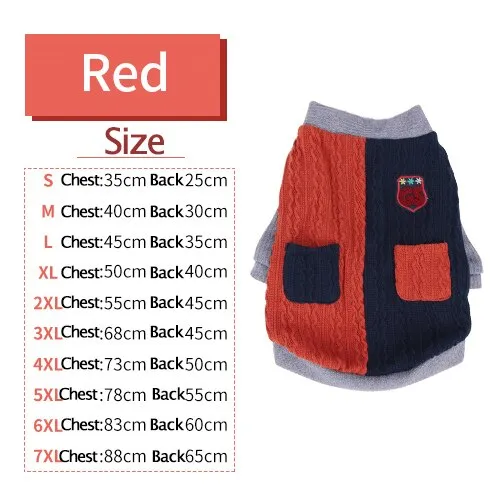 Cozy and Stylish: Dog Clothes Warm Sweater Jackets for Small and Big Dogs