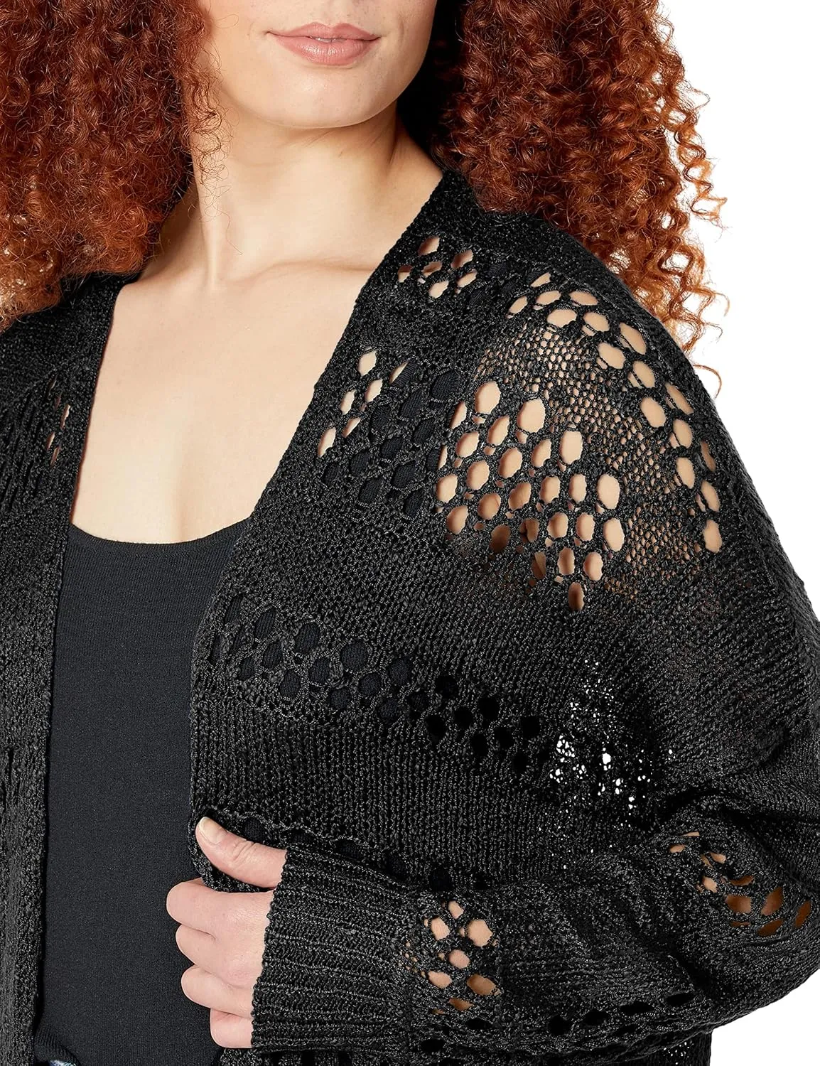 GRECERELLE 2025 Women Summer Crochet Boho Long Sleeve Lightweight Oversized Open Front Cardigan Sweaters Kimonos Tops