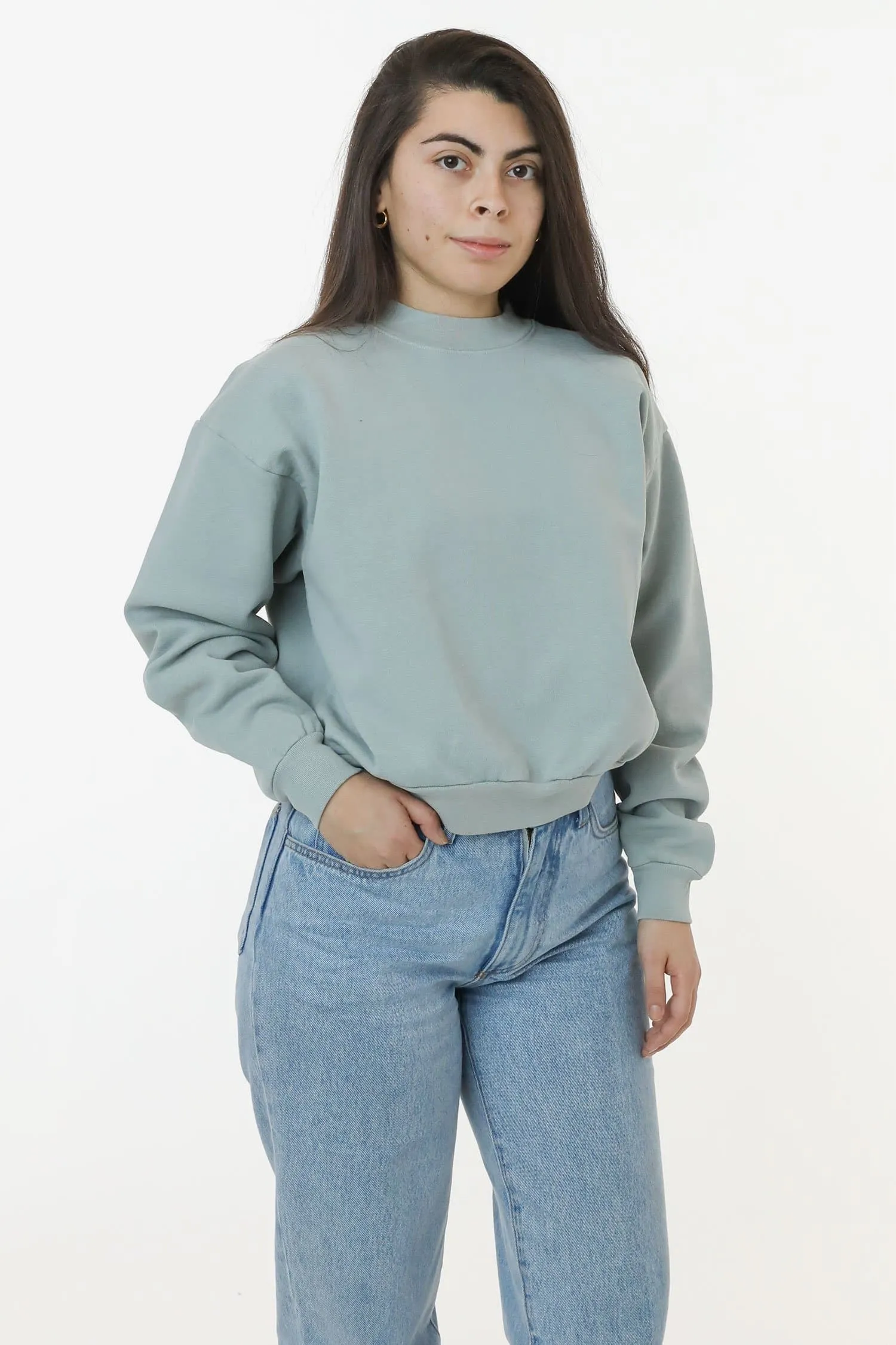 HF06 - Heavy Fleece Cropped Sweater (Garment Dye)