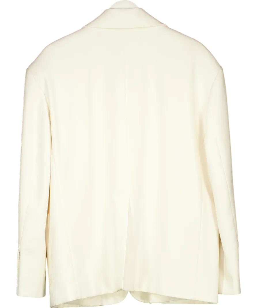 Remain Birger Christensen Cream Super Oversized Single Breasted Blazer UK 8