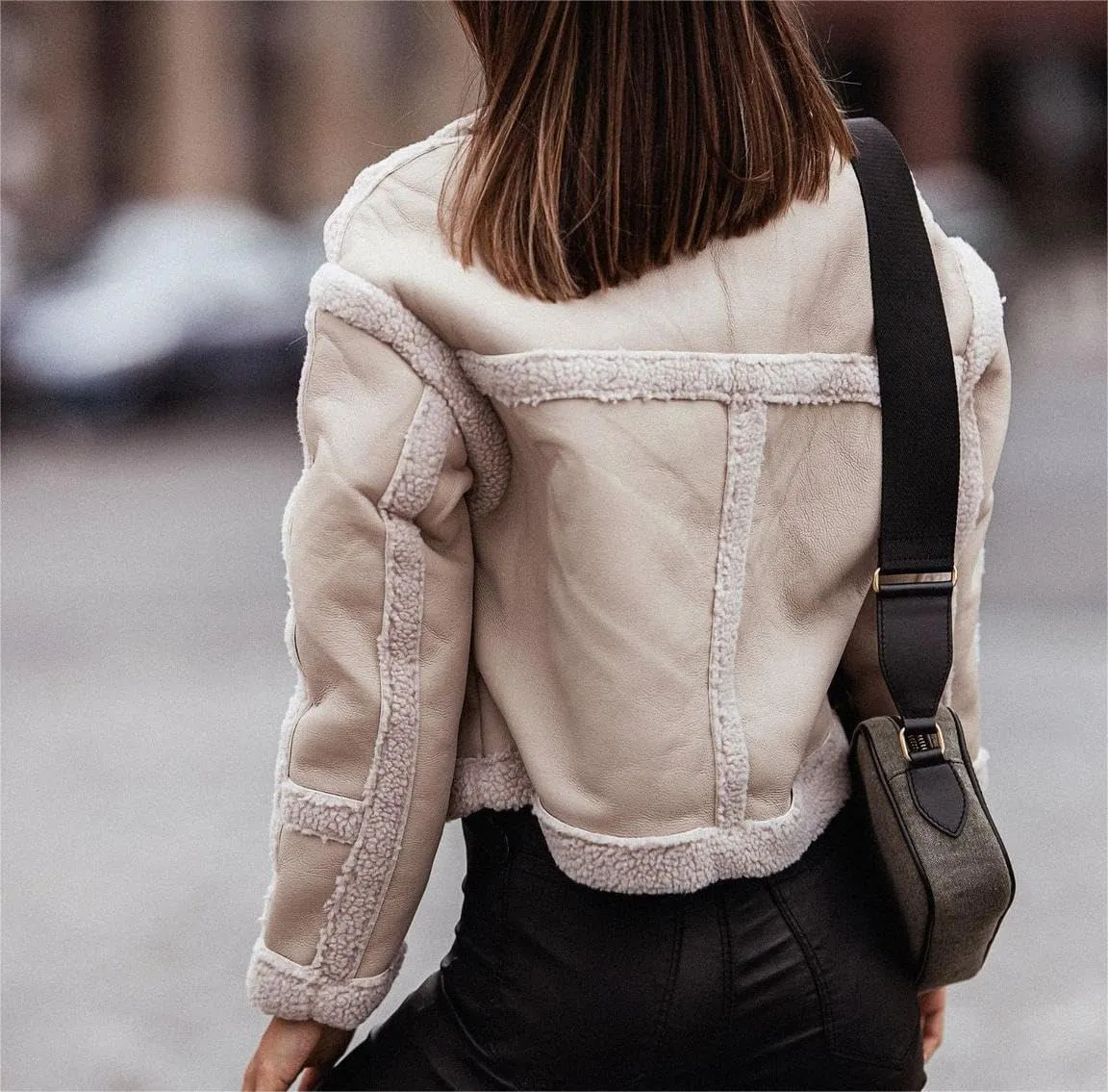 Sherpa Jacket Women Fuzzy Fleece Winter CoatsShackets 2024 Fashion Casual Warm Gingham Teddy Coat with Pockets