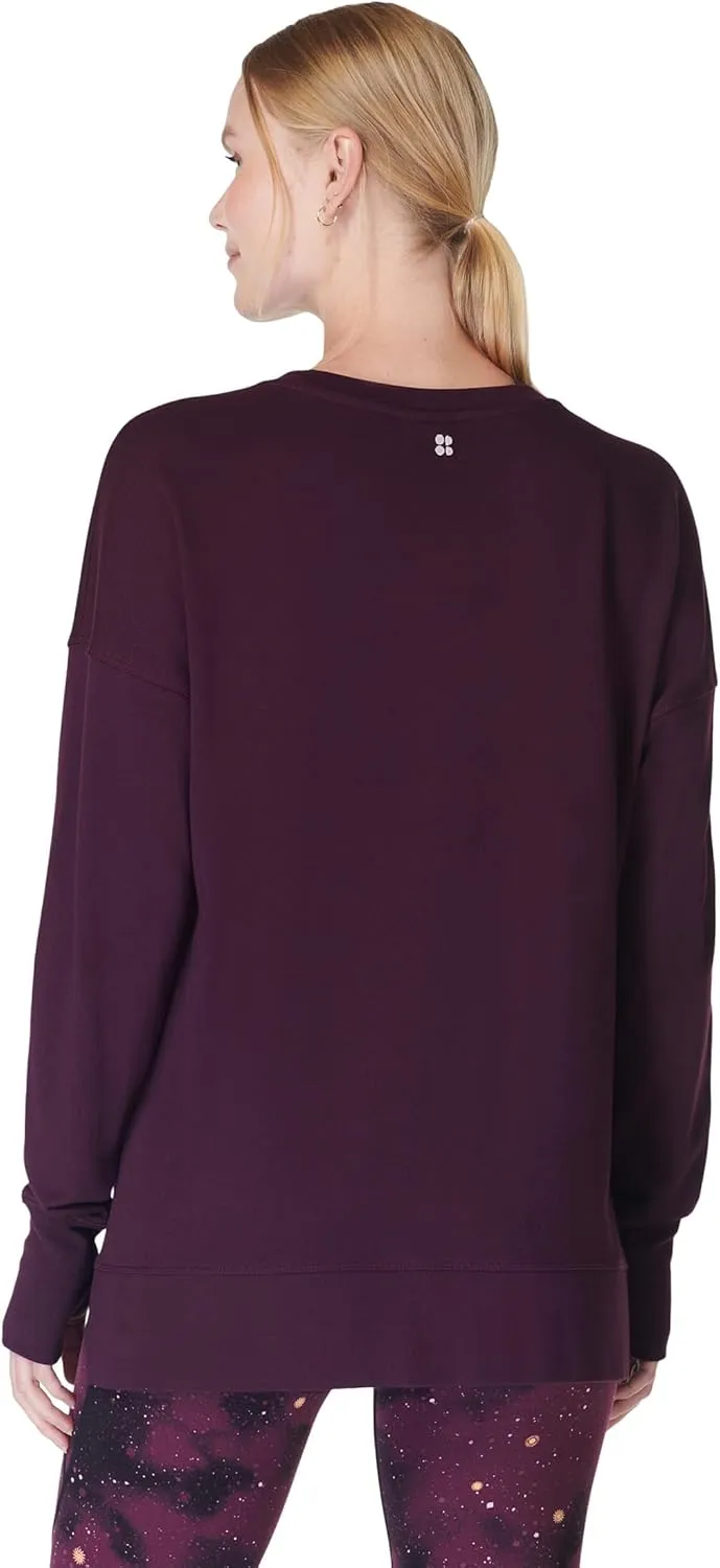 Sweaty Betty Women's After Class Longline Crewneck with Side Slit Sweatshirt