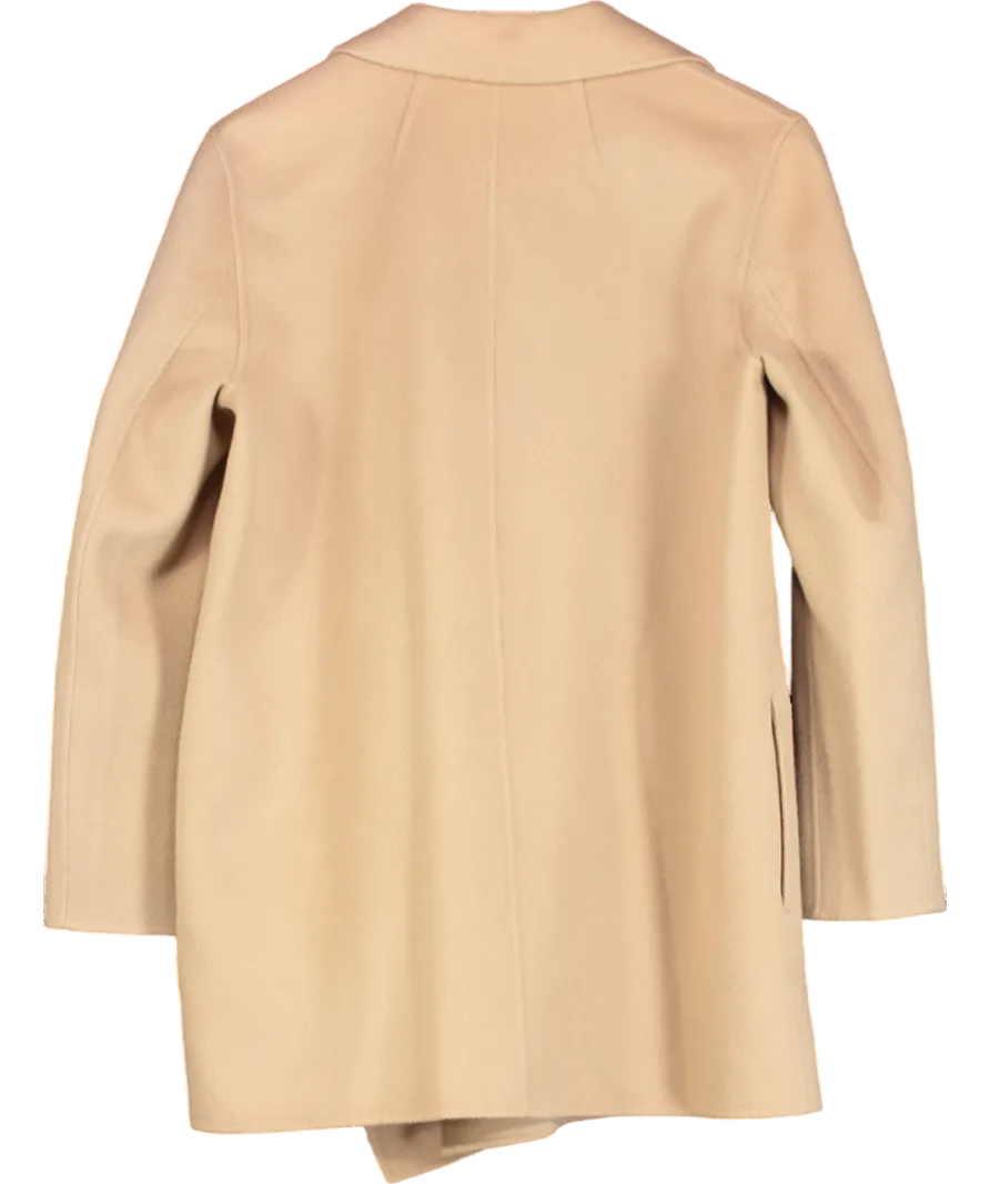 Theory Beige Double-breasted Fitted Blazer UK M