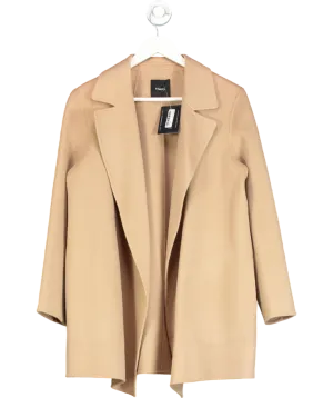 Theory Beige Double-breasted Fitted Blazer UK M